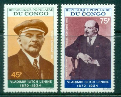 Congo-PR-1970 Birth of Lenin Cent.