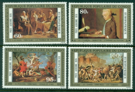 Congo-1976-PRC-Europ-Afrique-Paintings-MUH