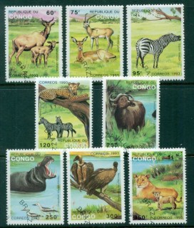 Congo-PR-1993-Wild-Animals-CTO