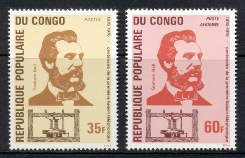 Congo-PR-1976-Telephone-Centenary