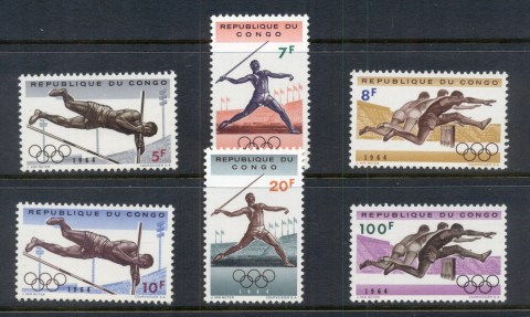 Congo-DR-1964 Summer Olympics Tokyo