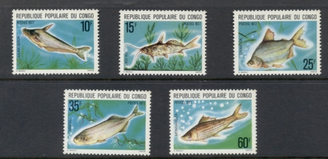 Congo PR 1977 Fresh water Fish