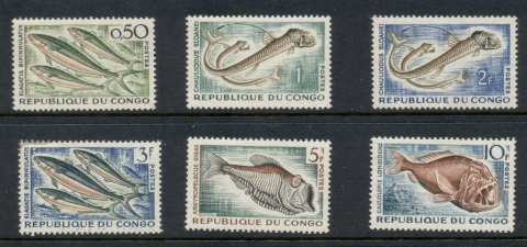 Congo PR 1961 Marine Life, Fish
