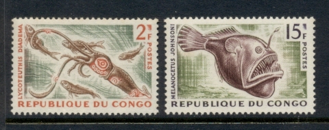 Congo PR 1964 Marine Life Fish