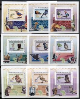 Congo-DR-2011 Birds 9xMS