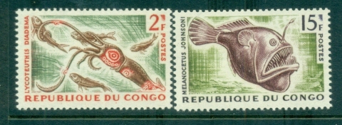 Congo 1964 Marine Life Fish