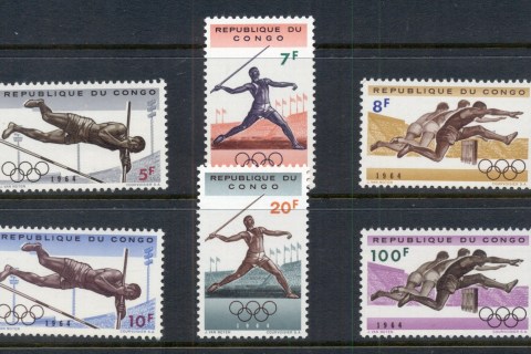 Congo-DR-1964 Summer Olympics Tokyo