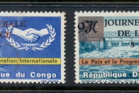 Congo-DR-1966 World meterological Day Opt