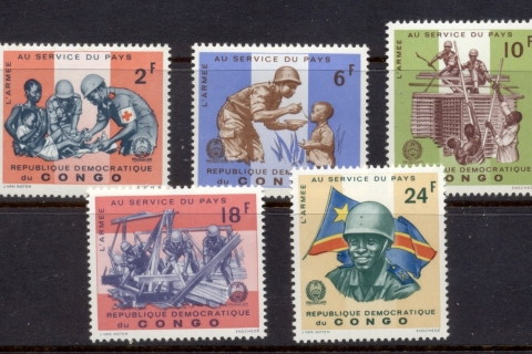 Congo-DR-1966 Army Serving the Country