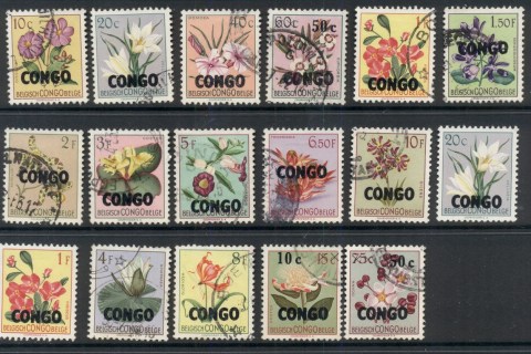 Congo-DR-1960-Flowers-Asst-Opts-FU