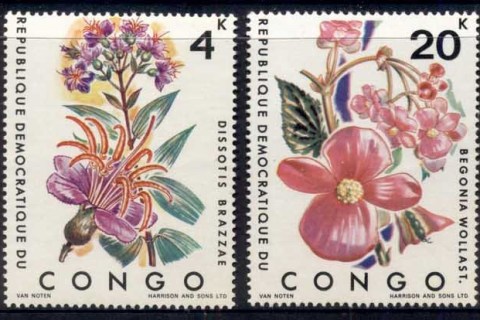 Congo-DR-1971-Flowers-MUH