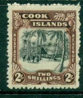 Cook-Is-1938-2-Wmk-MLH-Suntanned-gum-lot23371