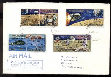 Cook-Is-1972-Hurricane-Relief-FDC