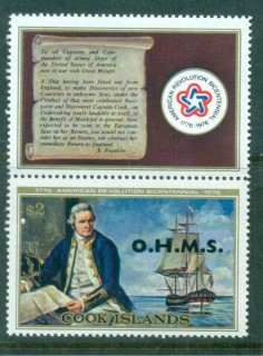 Cook-Is-1978-Capt-Cook-Opt-OHMS-label-MUH