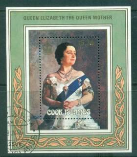 Cook-Is-1985-Queen-Mother-85th-Birthday-MS-FU-Lot55359