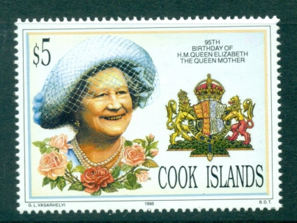 Cook-Is-1995-Queen-Mother-95th-Birthday-MUH-Lot30007