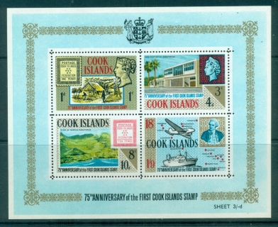 Cook-is-1967-75th-Stamp-Anniversary-MS-MLH