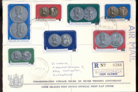 Cook-Is-1973-QEII-Silver-Wedding-Coinage-FDC