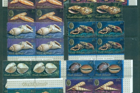 Cook-Is-1974-75-Shells-Blocks-4-Asst-MUH-lot71991