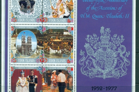 Cook-Is-1977-QEII-25th-Anniv-MS-MUH-Lot30024