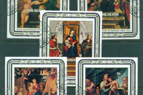 Cook-Is-1983-Xmas-Paintings-by-Raphael-5xMS-FU