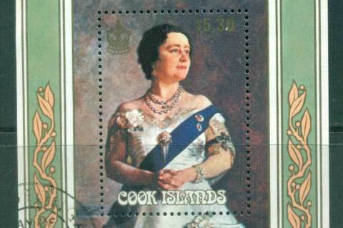 Cook-Is-1985-Queen-Mother-85th-Birthday-MS-FU-Lot55359