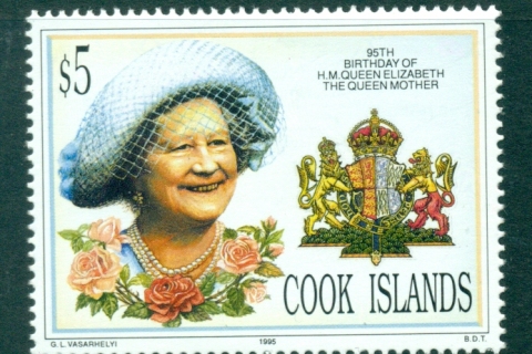 Cook-Is-1995-Queen-Mother-95th-Birthday-MUH-Lot30007