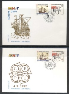 Croatia-1992-Europa-Columbus-Discovery-of-America-FDC