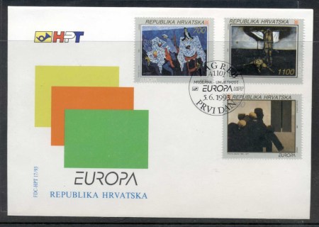 Croatia-1993-Europa-Modern-Art-FDC