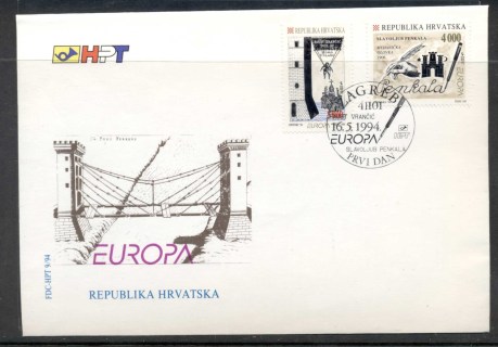 Croatia-1994-Europa-Scientific-Discoveries-FDC