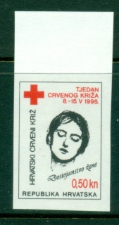 Croatia-1995-red-Cross-IMPERF-MUH