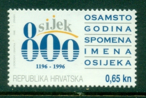 Croatia-1996-Osijek-800th-Anniversary-MUH