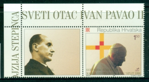 Croatia-1998-Visit-of-Pope-John-Paul-II-label-MUH