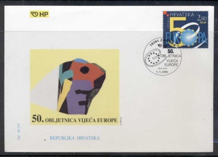 Croatia-1999-Council-of-Europe-FDC