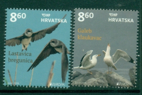 Croatia-2019-EUROPA-Stamps-National-Birds-MUH