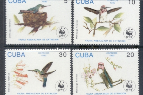 Cuba 1992 WWF Bee Hummingbird