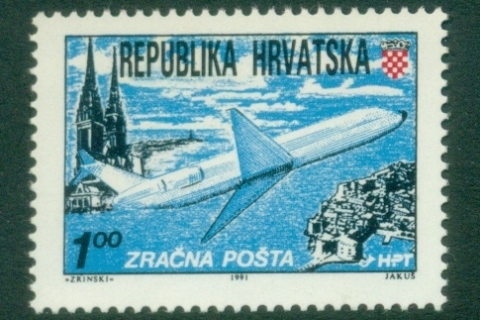 Croatia-1991-92-Airplane-over-Dubrovnik-Perf-14-MUH