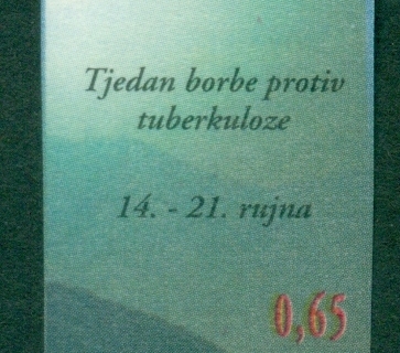 Croatia-1996-red-Cross-Tuberculosis-Week-IMPERF-MUH