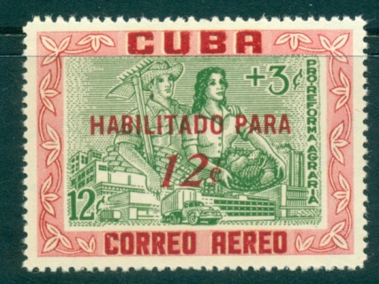 Cuba-1960-Agricultural-Reforms-Habilitado-Para-Opt-MUH-lot35786