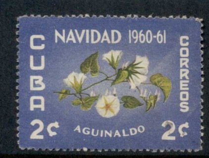 Cuba-1960-Xmas-Flower-2c-MNG