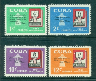 Cuba-1961-Education-year-MUH-lot35435