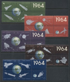 Cuba-1964-Space-Satellites-Rockets-MUH Cuba-1964-Space-Satellites-Rockets-MUH