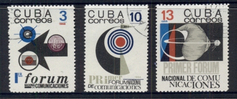 Cuba-1966-National-telecommunications-Forum-CTO