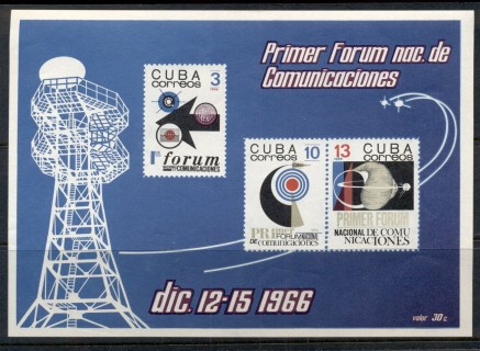 Cuba-1966-National-telecommunications-Forum-MS-MUH