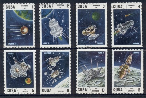 Cuba-1967-Soviet-Space-Projects-CTO Cuba-1967-Soviet-Space-Projects-CTO