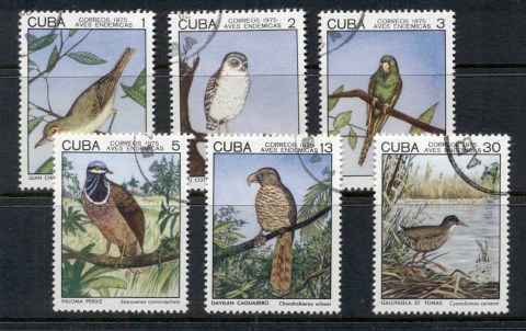 Cuba-1975-Indigenous-Birds-CTO