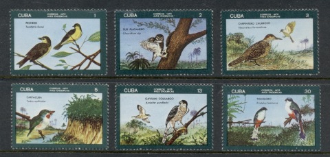 Cuba-1976-Indigenous-Birds-MUH