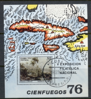 Cuba-1976-National-Philatelic-Ex-MS-CTO