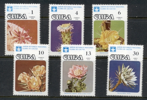 Cuba-1978-Cactus-Flowers-MUH