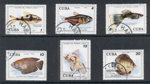 Cuba-1978-Marine-Life-Tropical-Fish-CTO